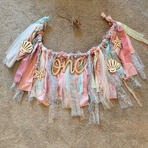 Under the Sea 1st Birthday Highchair Banner